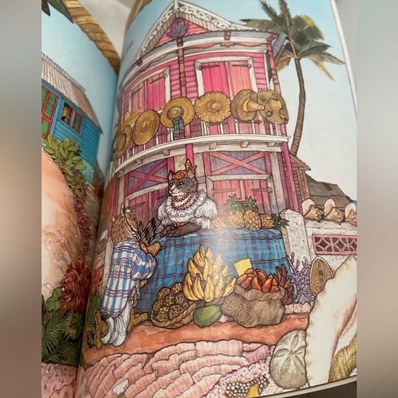 The Owl And The Pussycat Edward Lear Jan Brett  BOOK 1991 Caribbean cat Pictures - Picture 7 of 15